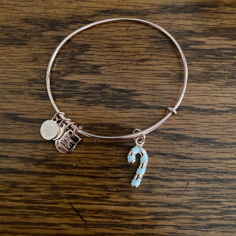 Alex and Ani Candy Cane Bracelet